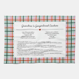 Custom Grandma Recipe Keepsake Christmas Geschirrtuch