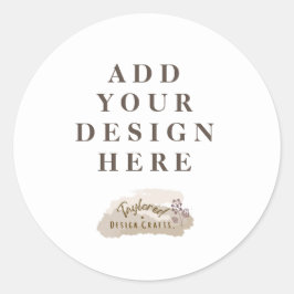 Custom Graphic Classic Round Aufkleber