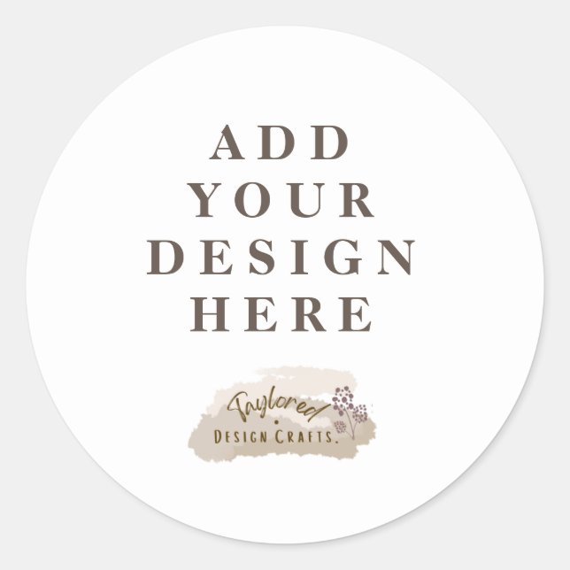 Custom Graphic Classic Round Aufkleber (Vorderseite)