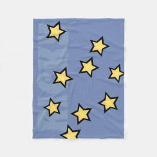 CUSTOM GRAPHIC STAR PATTERN FLEECKET FLEECEDECKE