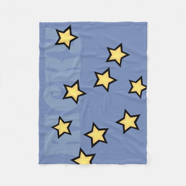 CUSTOM GRAPHIC STAR PATTERN FLEECKET FLEECEDECKE (Vorderseite)