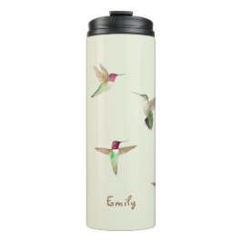 Custom Green Anna's Hummingbird Thermosbecher