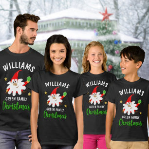 Custom Green Family Weihnachts-T - Shirt