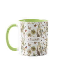 Custom Green Floral | Nature-Inspired Gift for Her