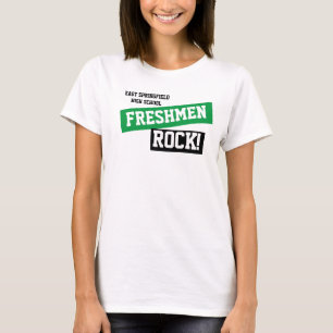 Custom Green Freshman High School  T-Shirt