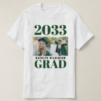 CUSTOM Green Modern Simple Script 2 Foto Grad