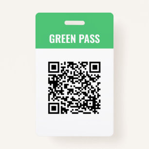 Custom Green Pass Covid Safe Ticket PVC Abzeichen  Ausweis