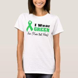 Custom Green Ribbon Awareness T-Shirt
