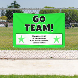 Custom Green Team Banner