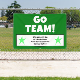 Custom Green Team Banner