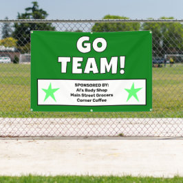 Custom Green Team Banner