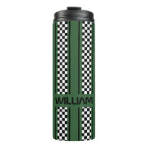 Custom Green und Black Race Sport Strip