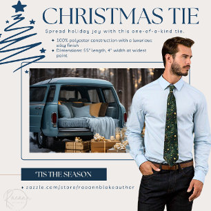 Custom Green und Gold Christmas Neck Tie Krawatte