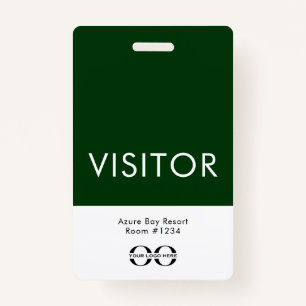 Custom Green Visier Abzeichen für Hotels und Resor Ausweis