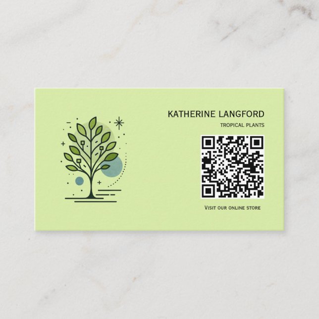 Custom Greenleaf Nursery Branding  Visitenkarte (Vorderseite)