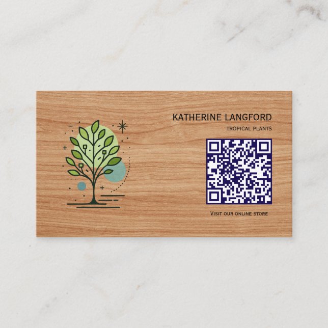 Custom Greenleaf Nursery Branding  Visitenkarte (Vorderseite)