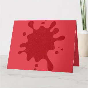 Custom Greycard Tomato Red Splash Karte