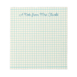 Custom Grid Teacher  Notizblock