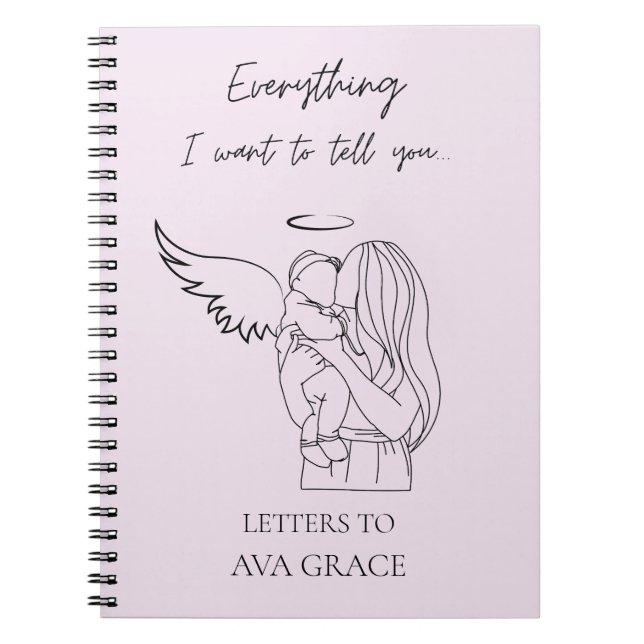 Custom Grief Journal Miscarriage Memorial Gift  (Devant)