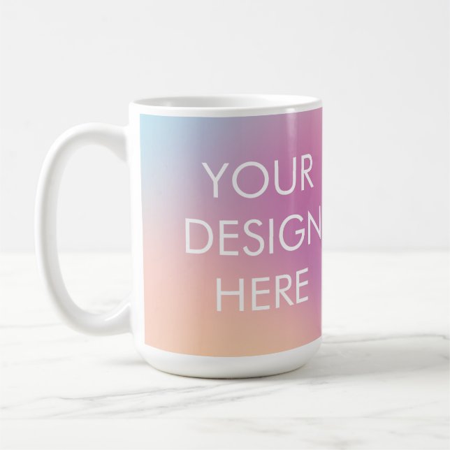 Custom Groovy Gradient Coffee Tasse (Links)