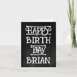 Custom Grunge Birthday Card Karte
