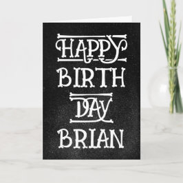 Custom Grunge Birthday Card Karte
