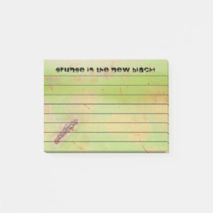 Custom Grunge verschweißtes Metall Grün Rusty Pa Post-it Klebezettel