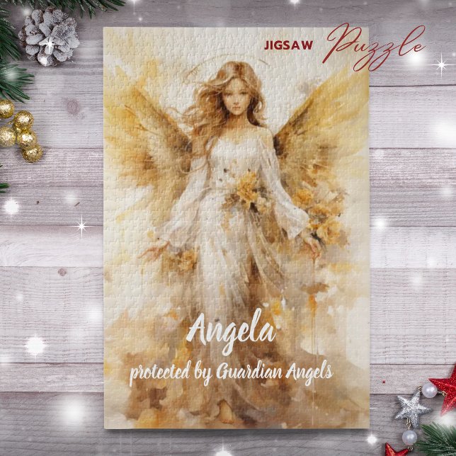 Custom Guardian Angel (Custom Guardian Angel Jigsaw Puzzle)