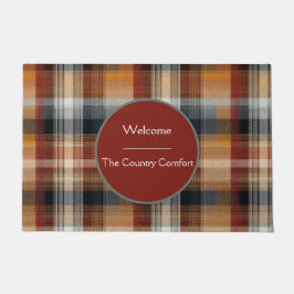Custom Guest Door Mat Gingham Vacation Rentals Fußmatte