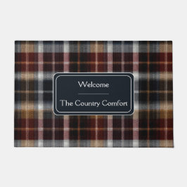 Custom Guest Door Mat Gingham Vacation Rentals Fußmatte
