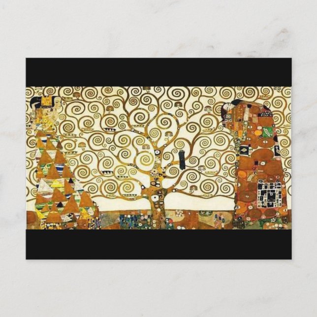 Custom. Gustav Klimt. Baum des Lebens. Postkarte (Vorderseite)