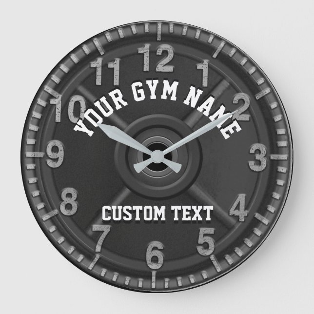 Custom Gym Clock Große Wanduhr (Vorderseite)