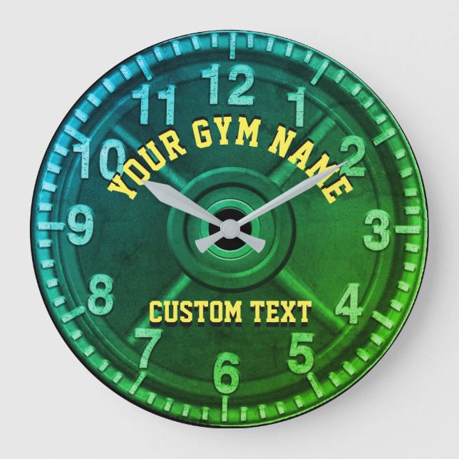 Custom Gym Clock Große Wanduhr (Vorderseite)