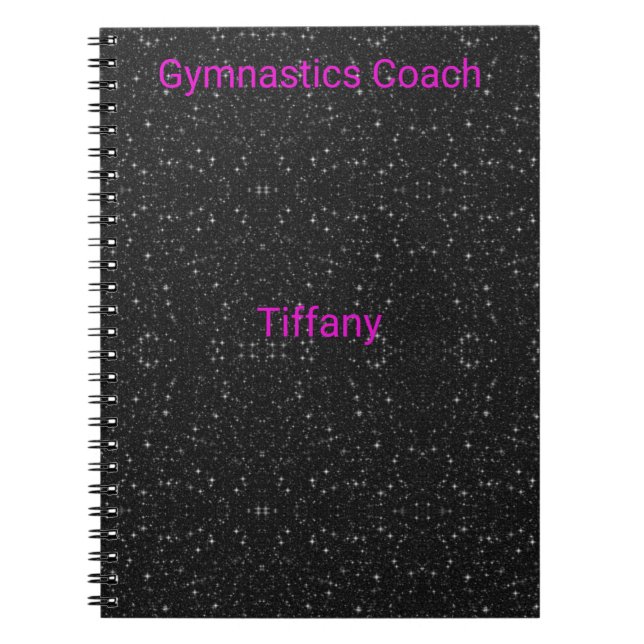 Custom Gymnastic Coach Notebook Notizblock (Vorderseite)