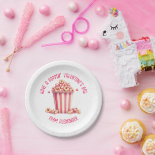 Custom haben einen Popping Valentinstag Popcorn Pappteller