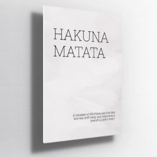 Custom Hakuna Matata Self-Liebe Wall Poster