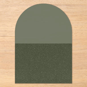 Custom Halb gesprenkelte Moos Arch Akryllische Auf Acryleinladungen