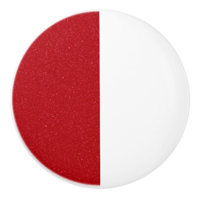 Custom Half Tomato Red Ceramic Pull Drawer Knob Keramikknauf (Vorderseite)