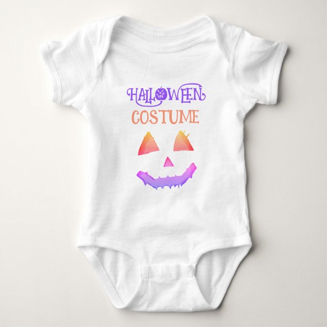Custom HALLOWEEN COSTUME Funny Niedlich Baby Klein Strampler (Vorderseite)