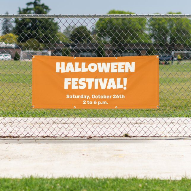 Custom Halloween Festival Banner (Insitu)