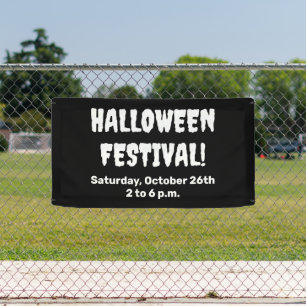 Custom Halloween Festival Spooky Banner