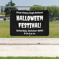 Custom Halloween Festival Spooky Banner