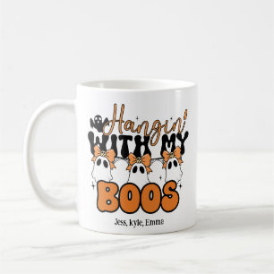 Custom Halloween Mama Hangin' mit meinen Boos Kaffeetasse