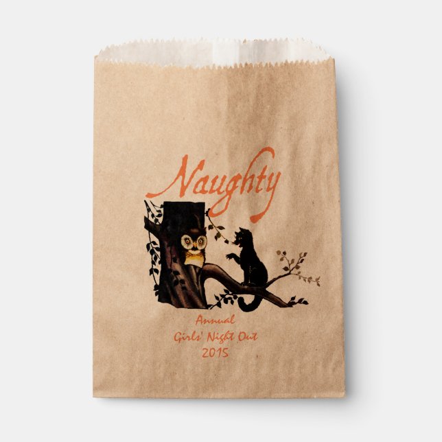 Custom Halloween Naughty oder Nice Gift Favor Bag Geschenktütchen (Vorderseite)