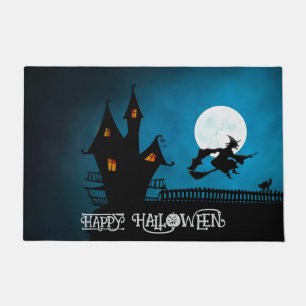 Custom Halloween Niedlich Spooky Whimsical Lila Na Fußmatte