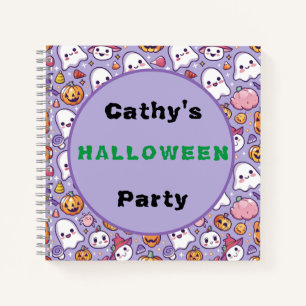 Custom Halloween-Party Ghosts & Pumpkins Notebook Notizbuch