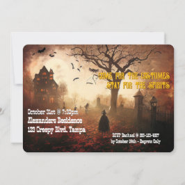 Custom Halloween-Party laden Friedhof ein Einladung