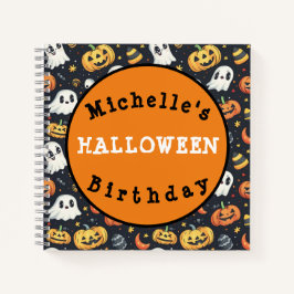 Custom Halloween-Party Pumpkin & Ghost Notebook Notizbuch