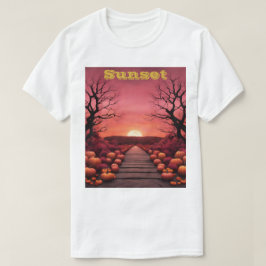 Custom Halloween Sunset T - Shirt