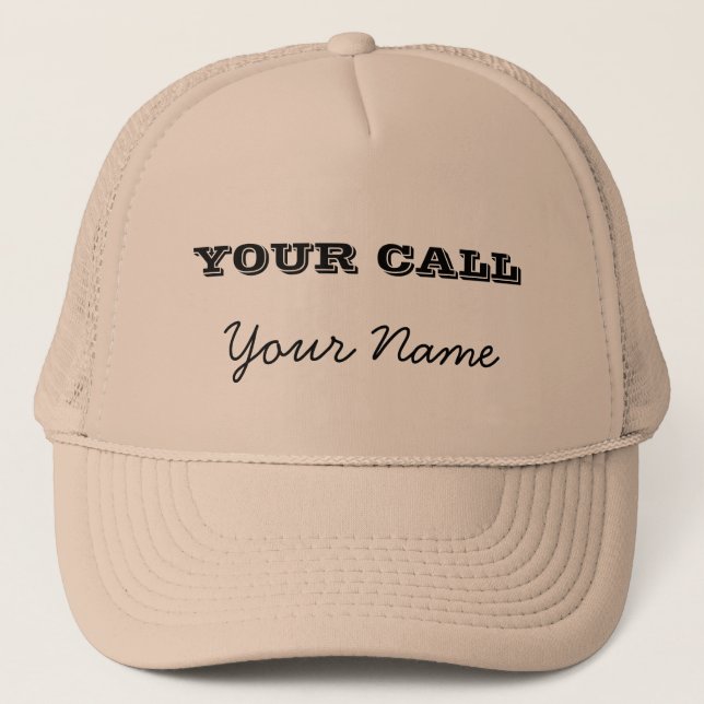 Custom Ham Radio Call Sign Truckerkappe (Vorderseite)